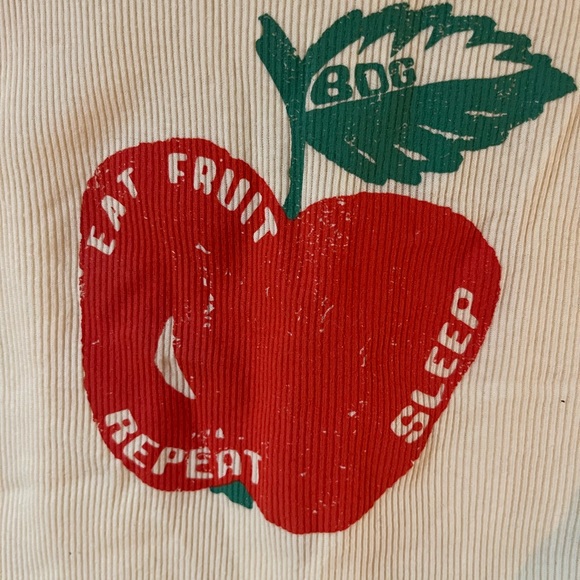 Urban outfitters: BDG Light Yellow Tank Top with Apple Graphic - Picture 3 of 4